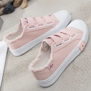 2018 New Fashion Magic Paste Women Sneakers Causal  Canvas Shoes Woman Flats Student Causal Shoes