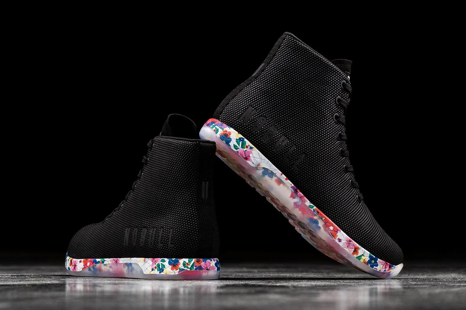 HIGH-TOP BLACK DAISY TRAINER (MEN'S)