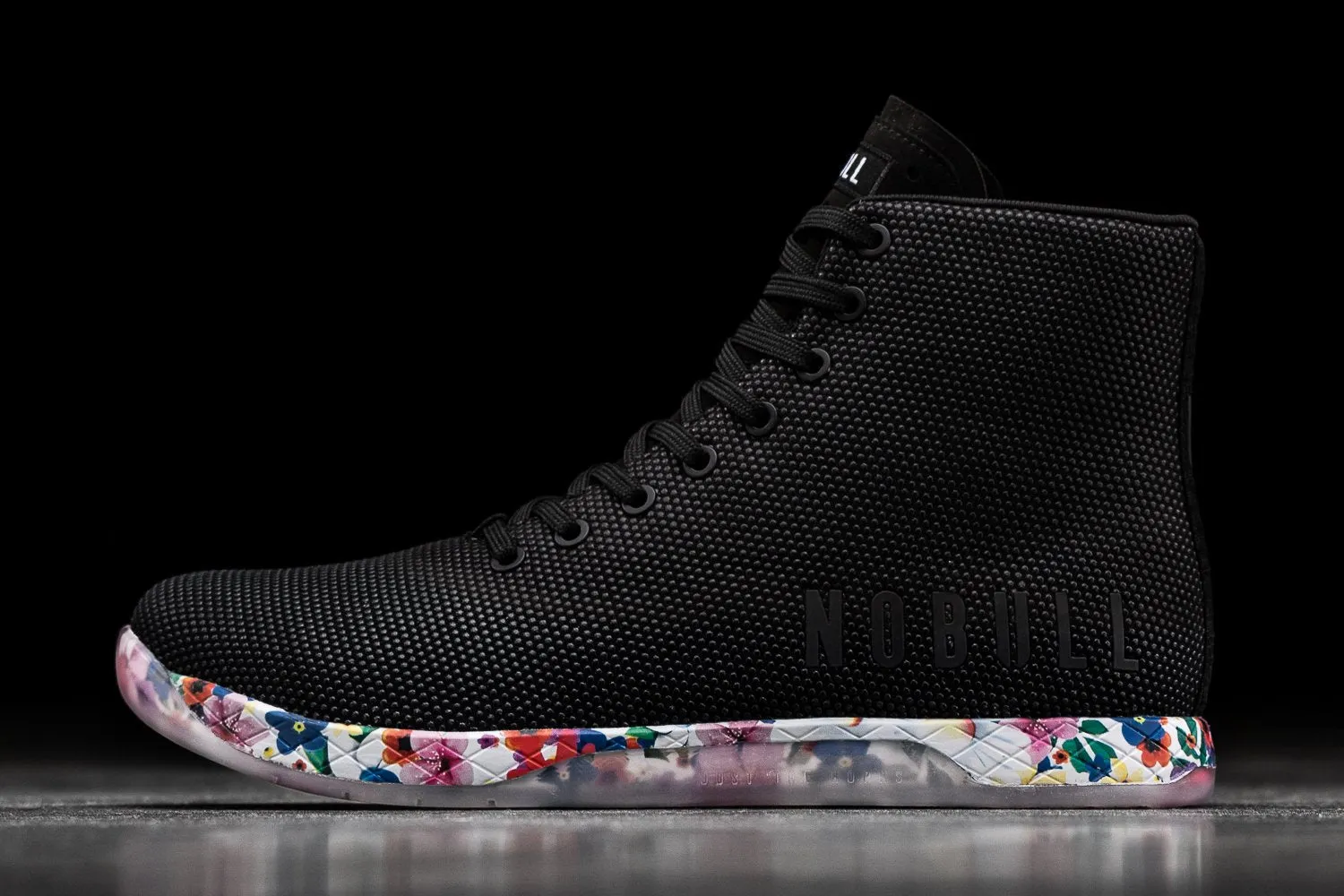 HIGH-TOP BLACK DAISY TRAINER (MEN'S)