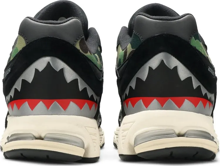 New Balance BAPE x 2002R 'Apes Together Strong - Black Camo' Sneakers, Black