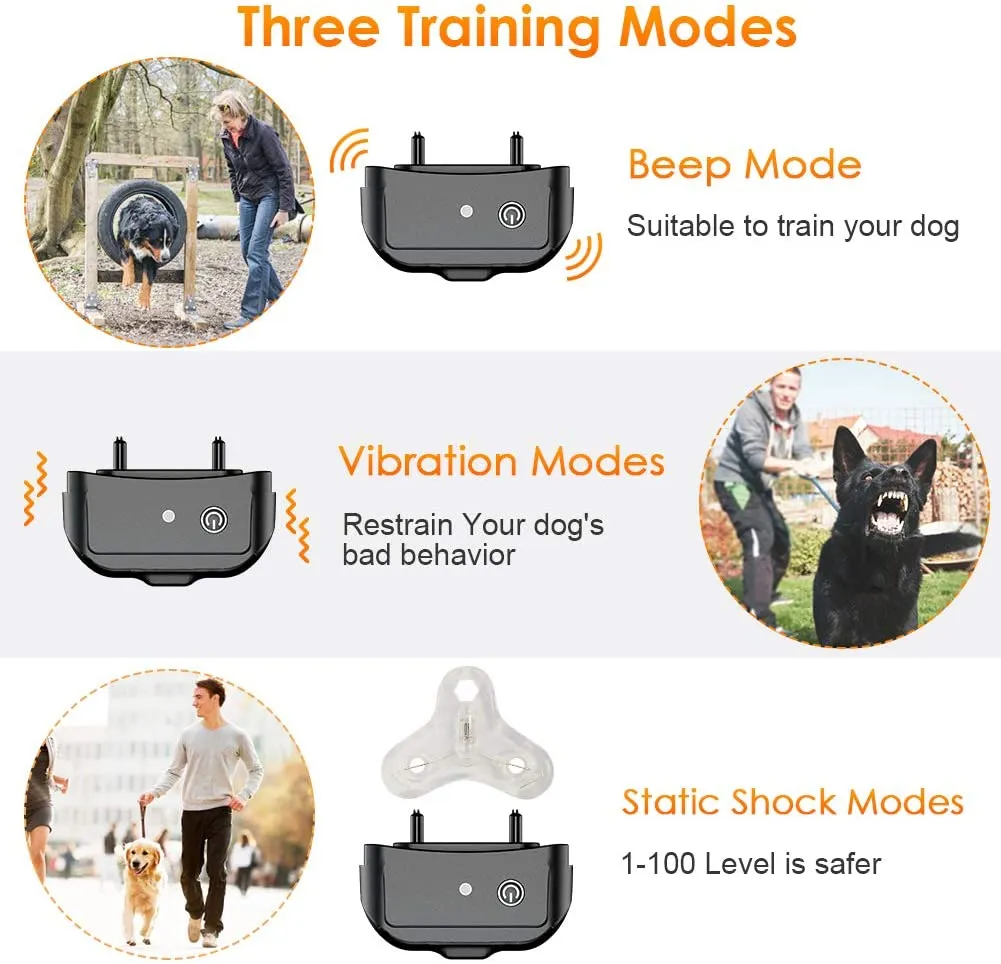 Remote Dog Training Shock Collar with 3 Correction Remote Training Modes