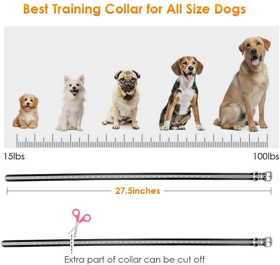 Remote Dog Training Shock Collar with 3 Correction Remote Training Modes